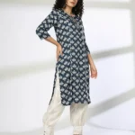 Women Floral Print Straight Kurta