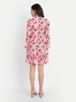 DRESSES FOR WOMEN WESTERN WEAR FLORAL RED - Image 2