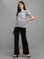 Minimal Grey Women's Top - Image 3